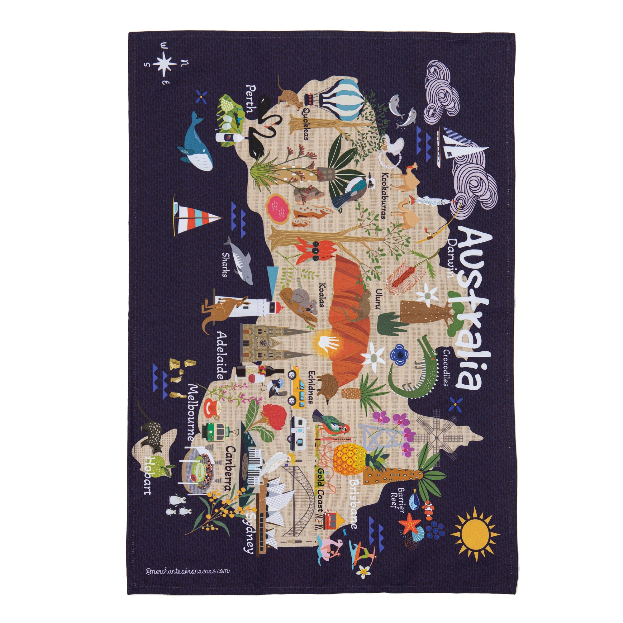 Ashdene Land Down Under AUS Kitchen Towel