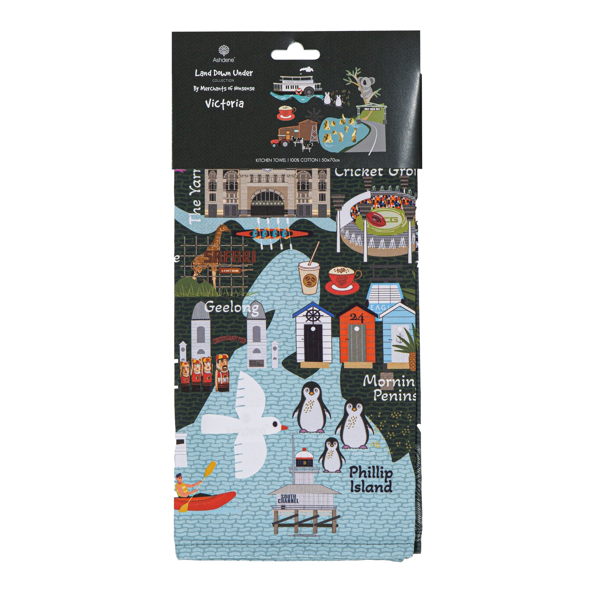 Ashdene Land Down Under Vic Kitchen Towel