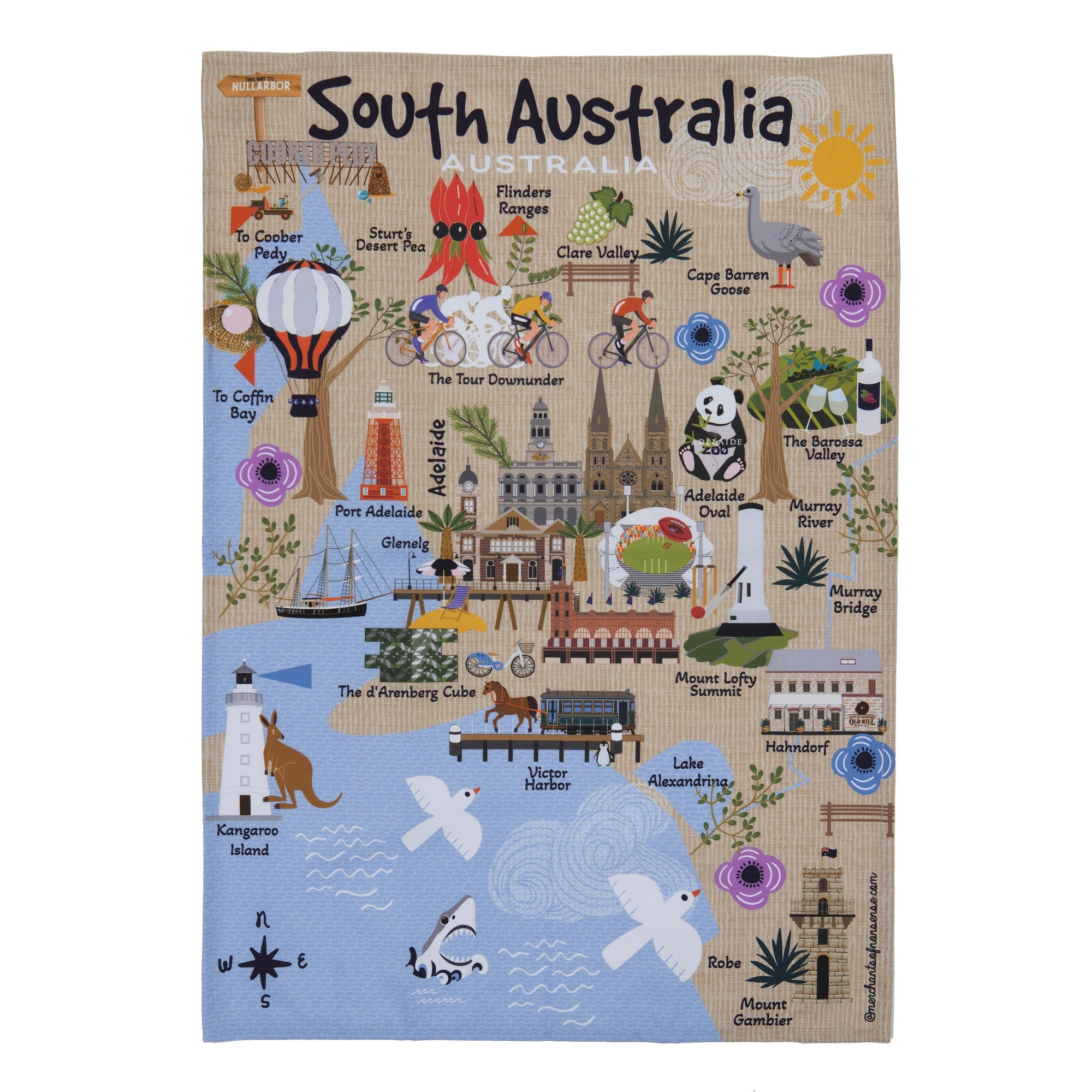 Ashdene Land Down Under SA Kitchen Towel