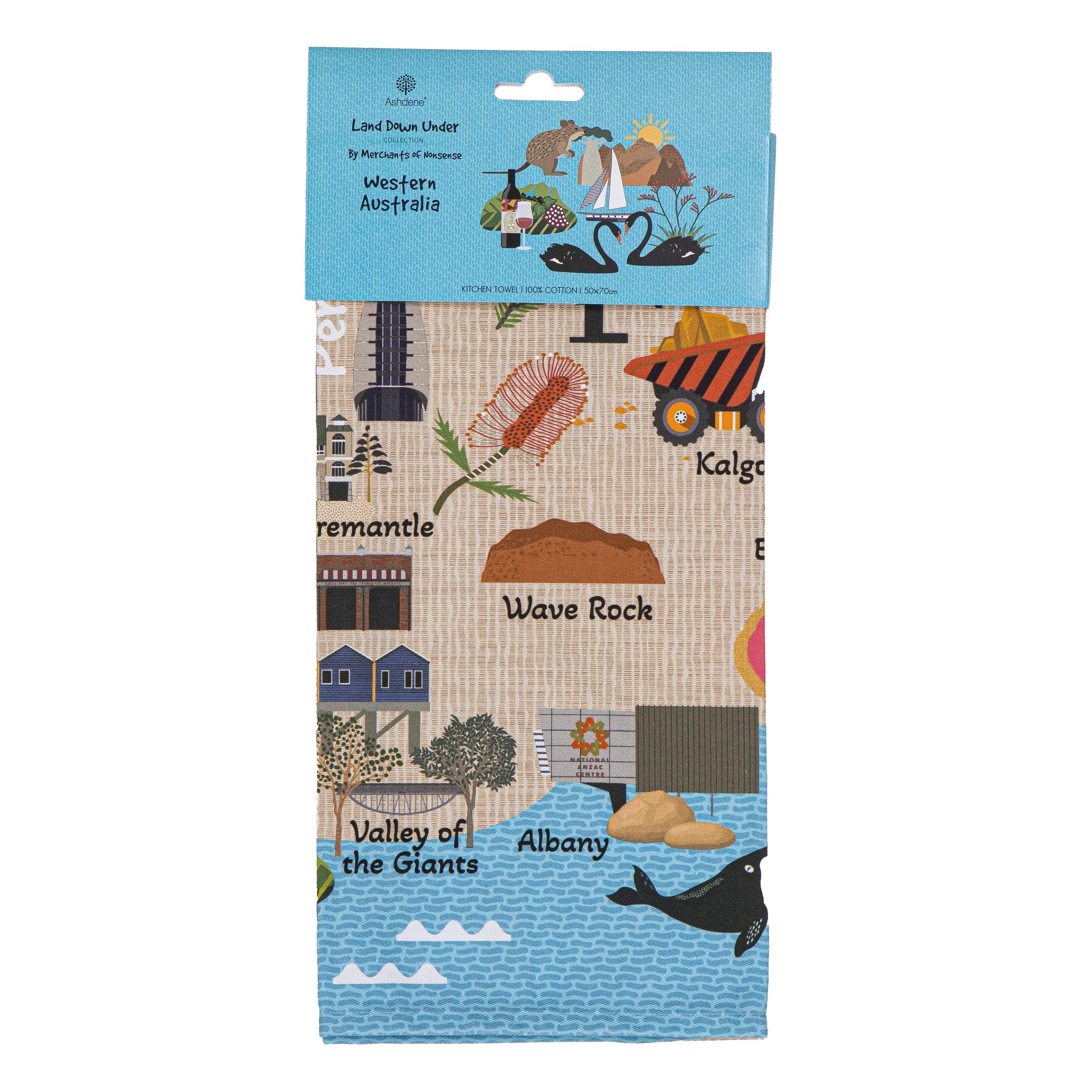 Ashdene Land Down Under WA Kitchen Towel