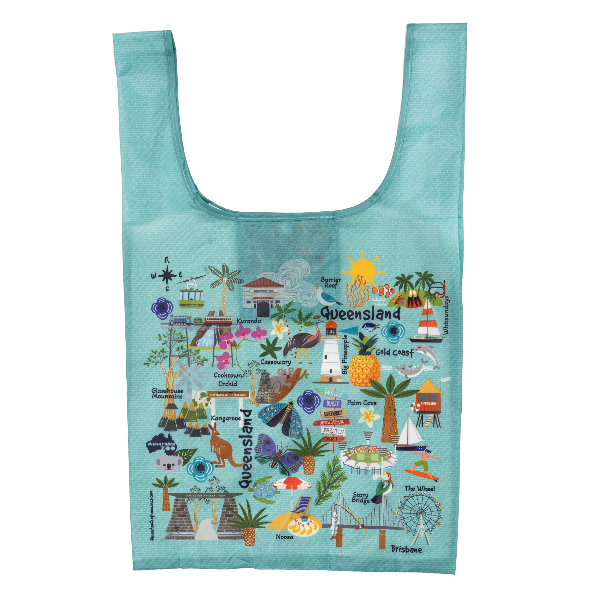 Ashdene Land Down Under Qld Shopping Bag