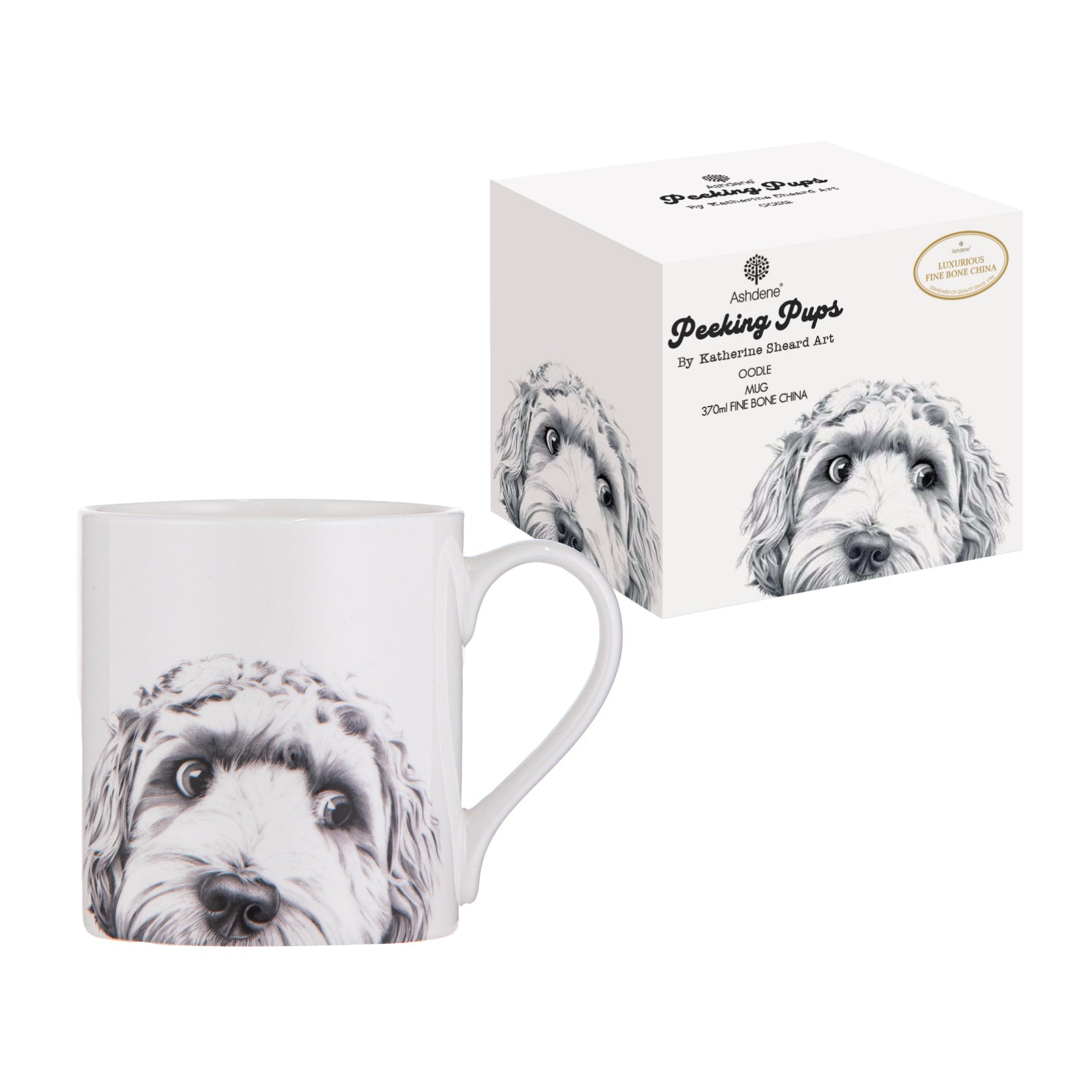 Ashdene Peeking Pups Oodle Mug