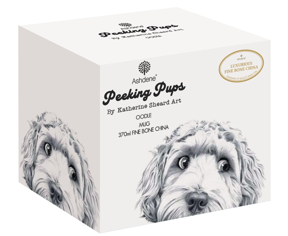 Ashdene Peeking Pups Oodle Mug