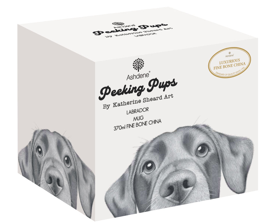 Ashdene Peeking Pups Labrador Mug
