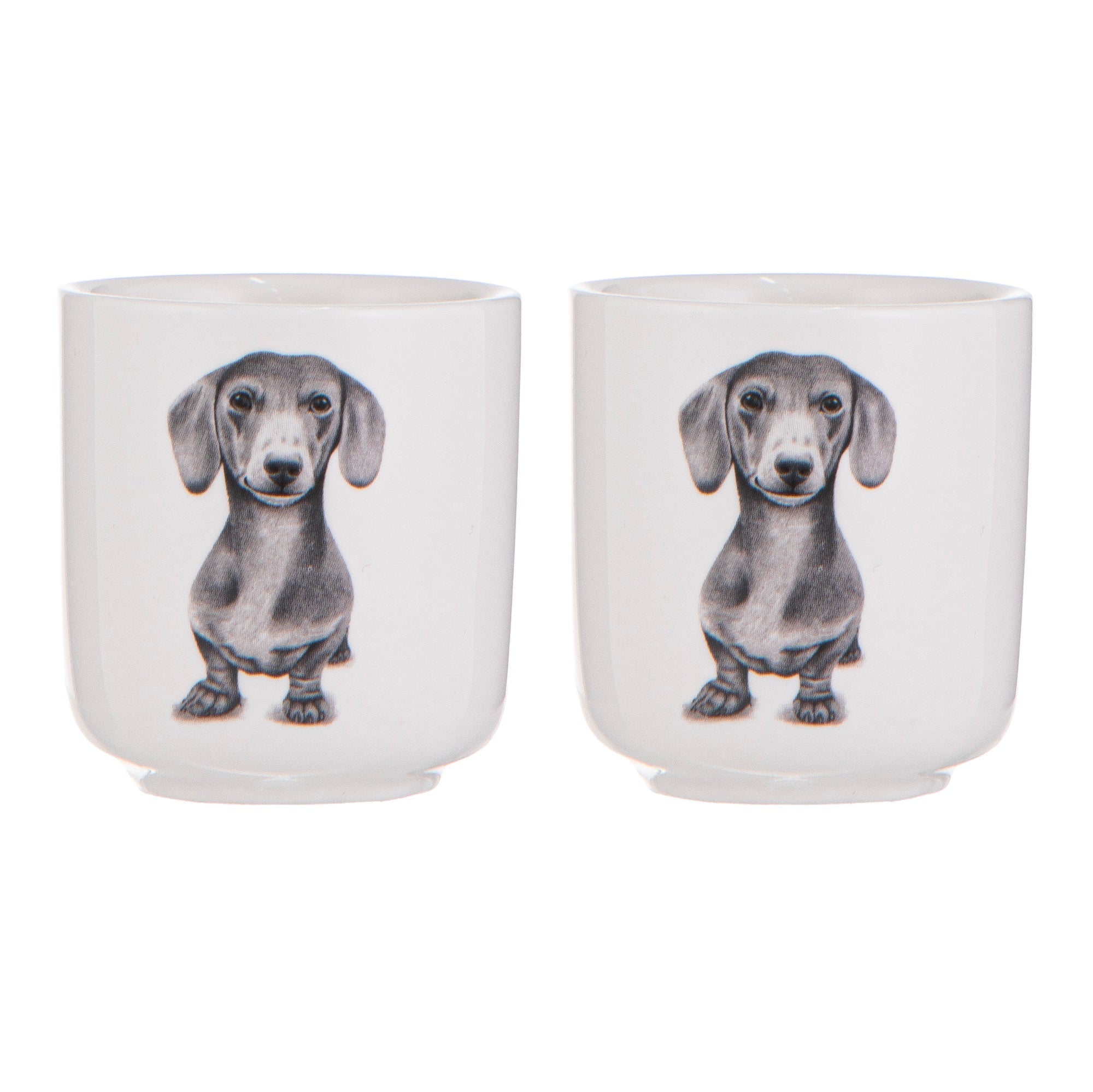 Ashdene Peeking Pups Dachshund 2pk Egg Cup