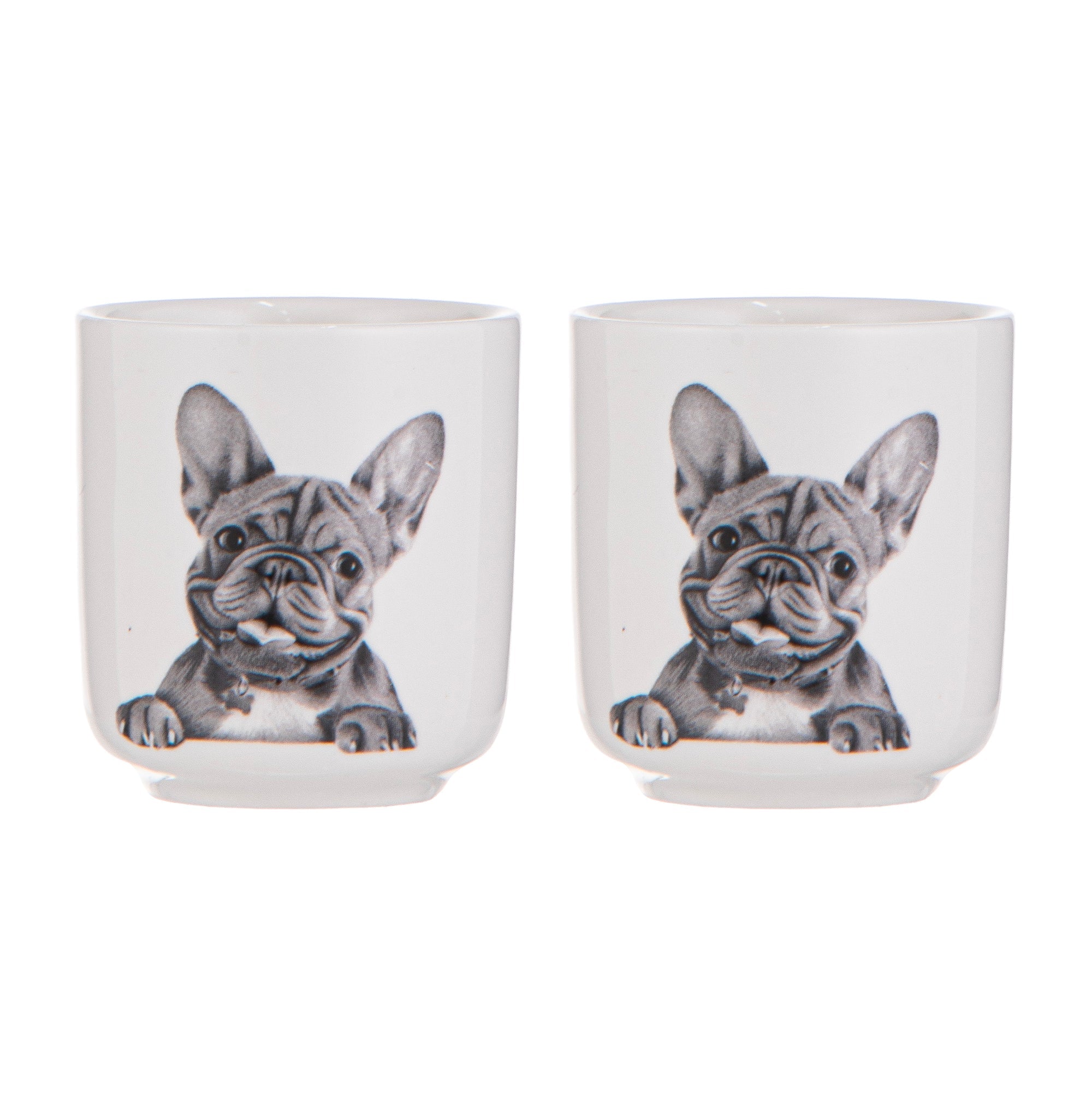 Ashdene Peeking Pups French Bulldog 2pk Egg Cup