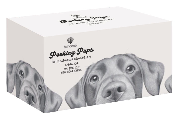 Ashdene Peeking Pups Labrador 2pk Egg Cup