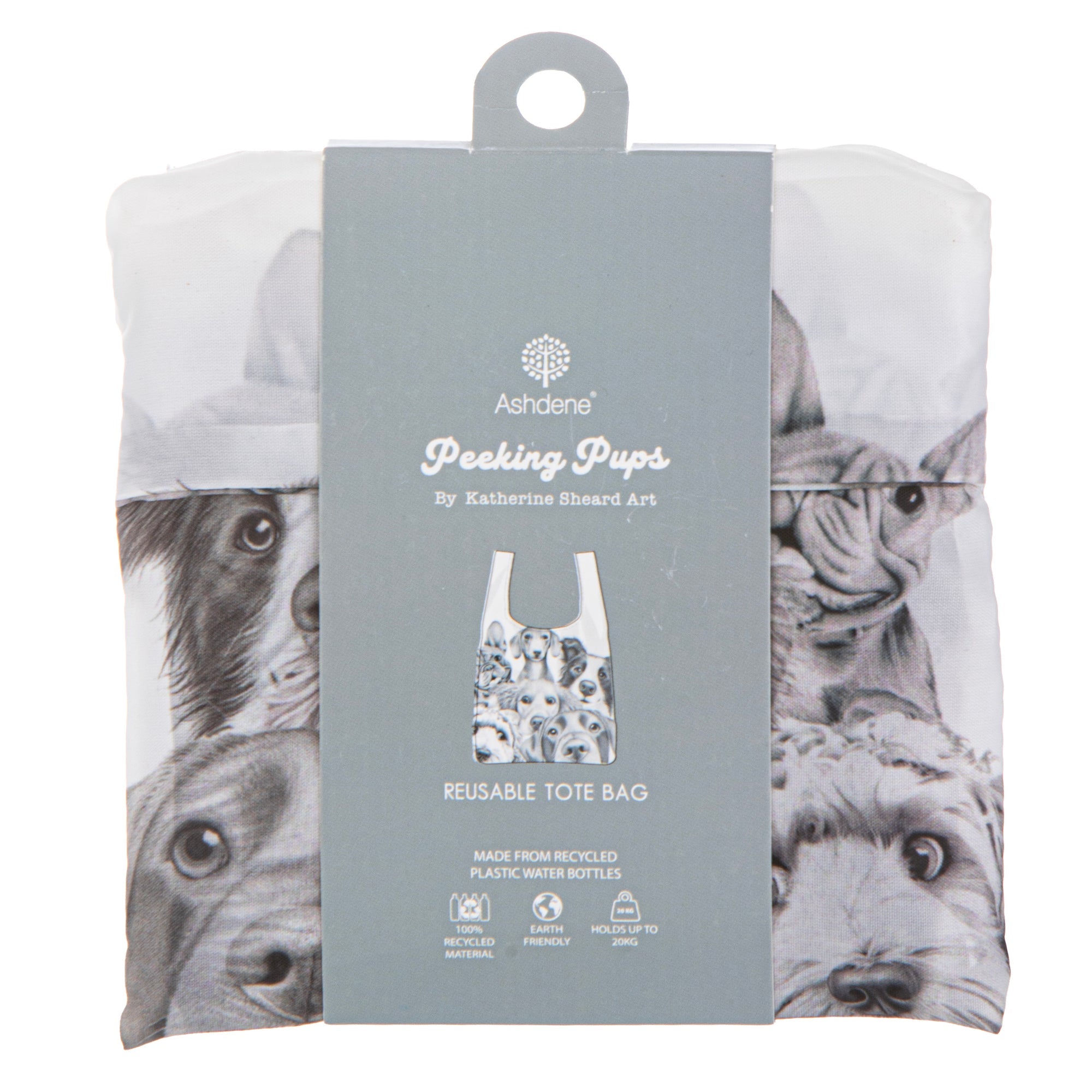 Ashdene Peeking Pups Shopping Bag