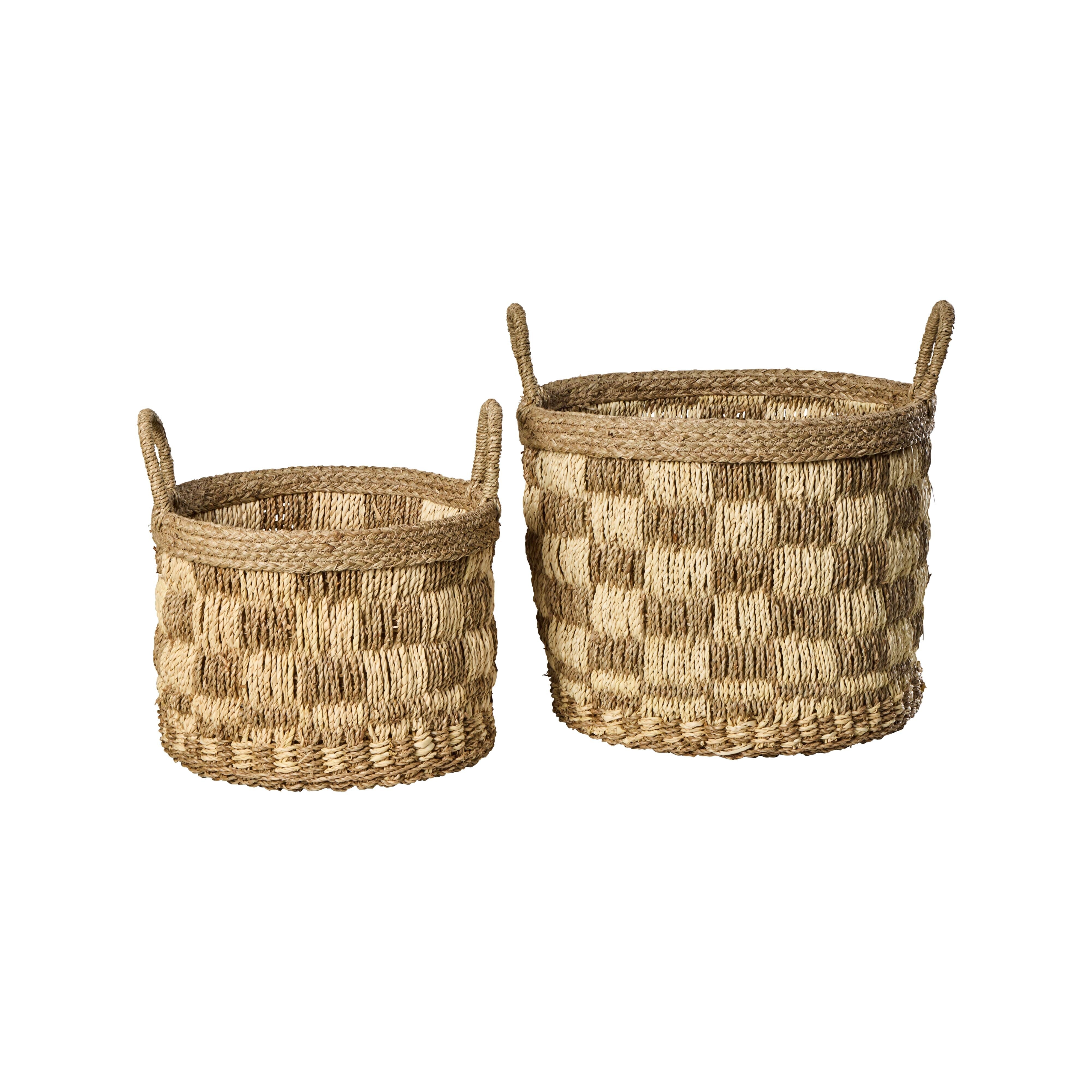 Amalfi Eden Basket 2 Piece Set Natural