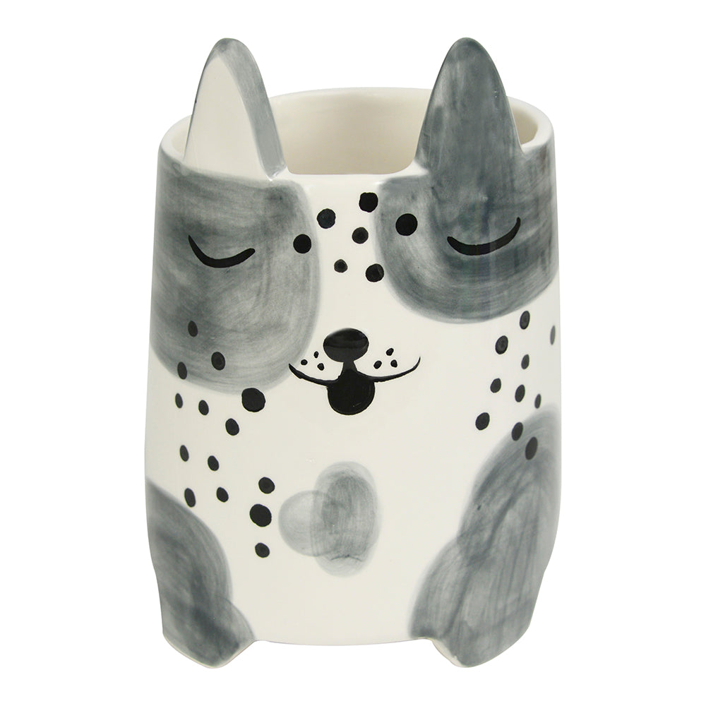 Annabel Trends Ceramic Animal Planter Large Daisy Dog