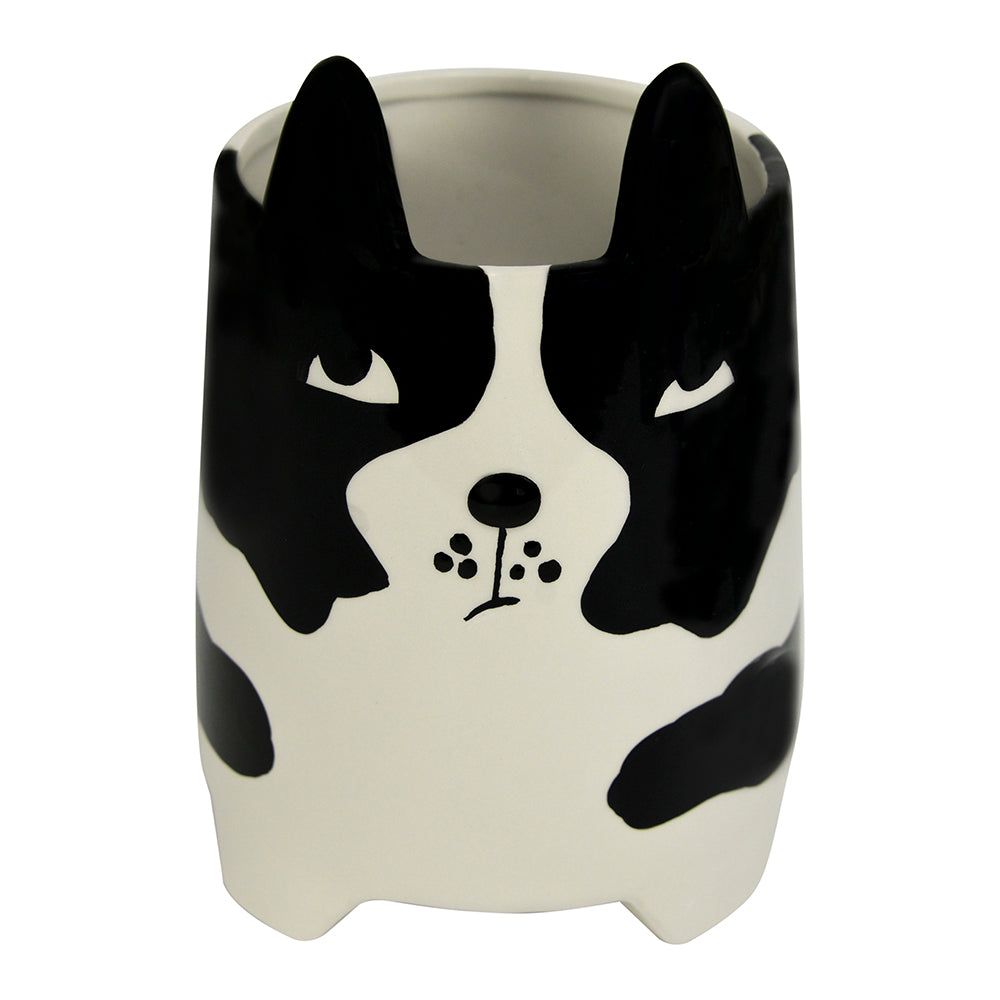 Annabel Trends Ceramic Animal Planter Large Daisy Dog