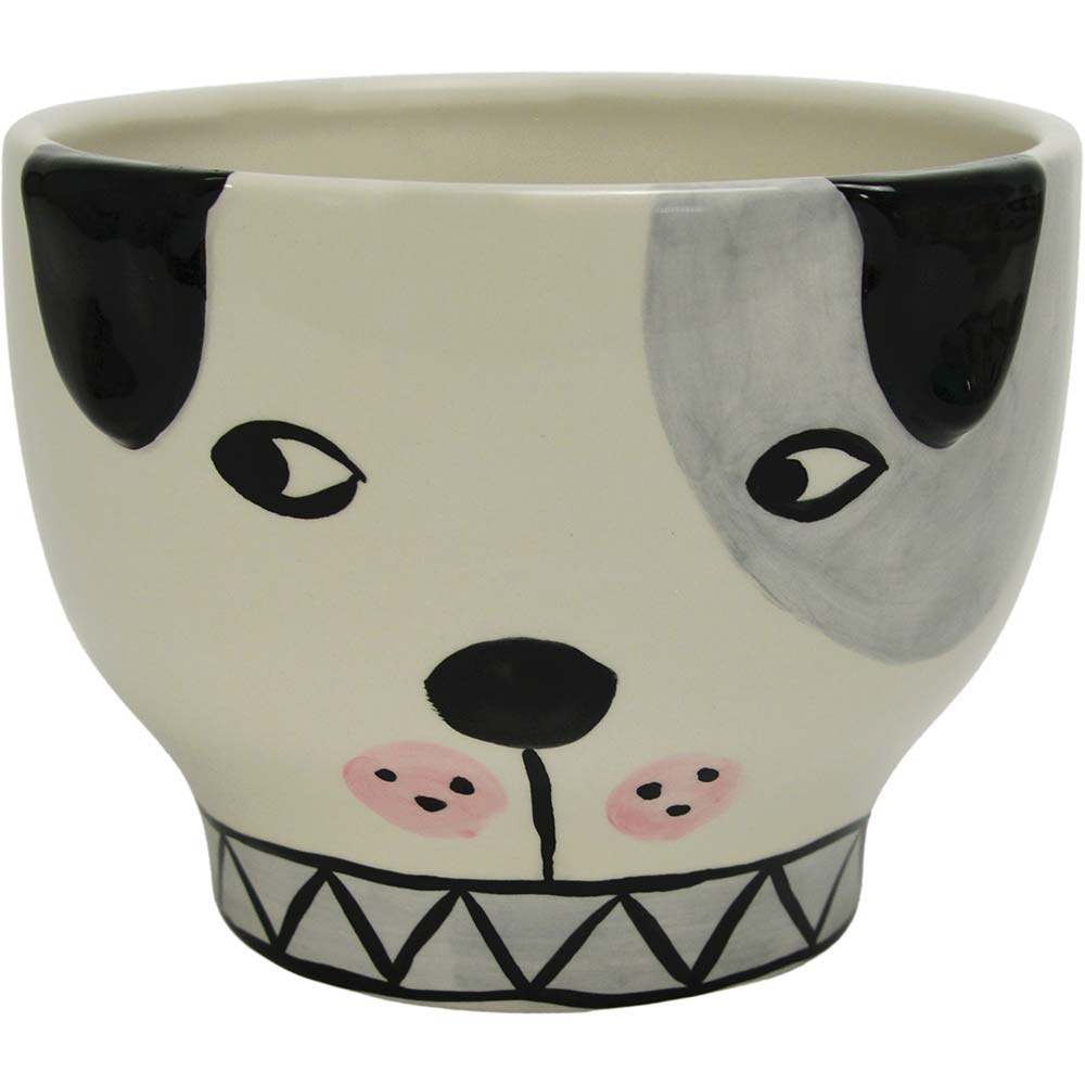 Annabel Trends Ceramic Animal Planter Medium Patch Dog