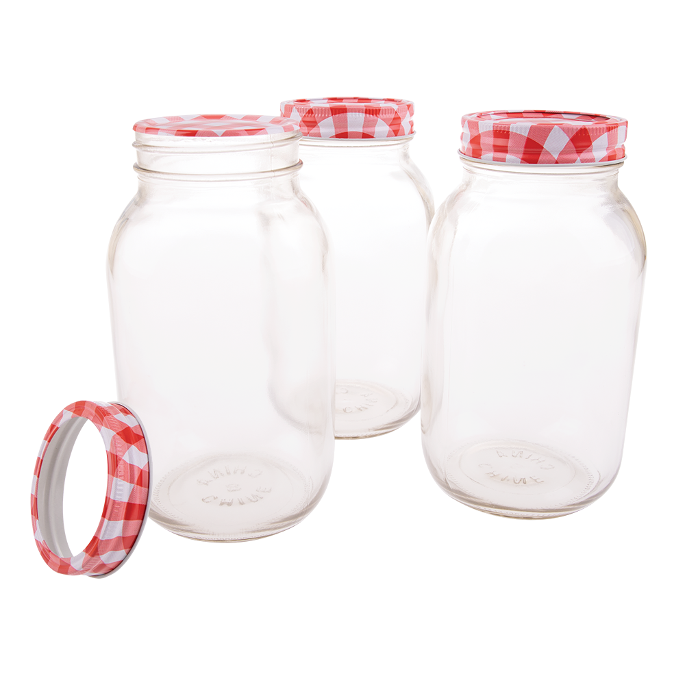 Appetito Mason Preserving Jars 1L Set of 4