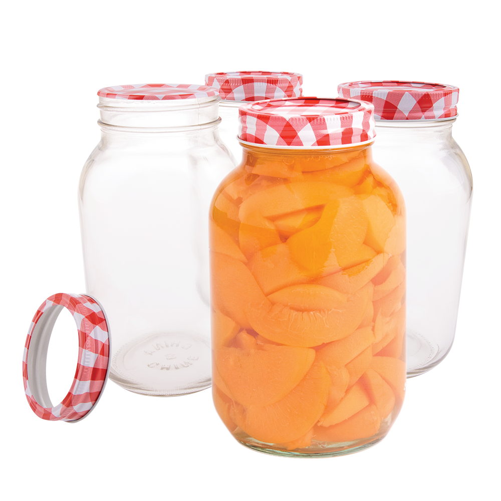 Appetito Mason Preserving Jars 1L Set of 4