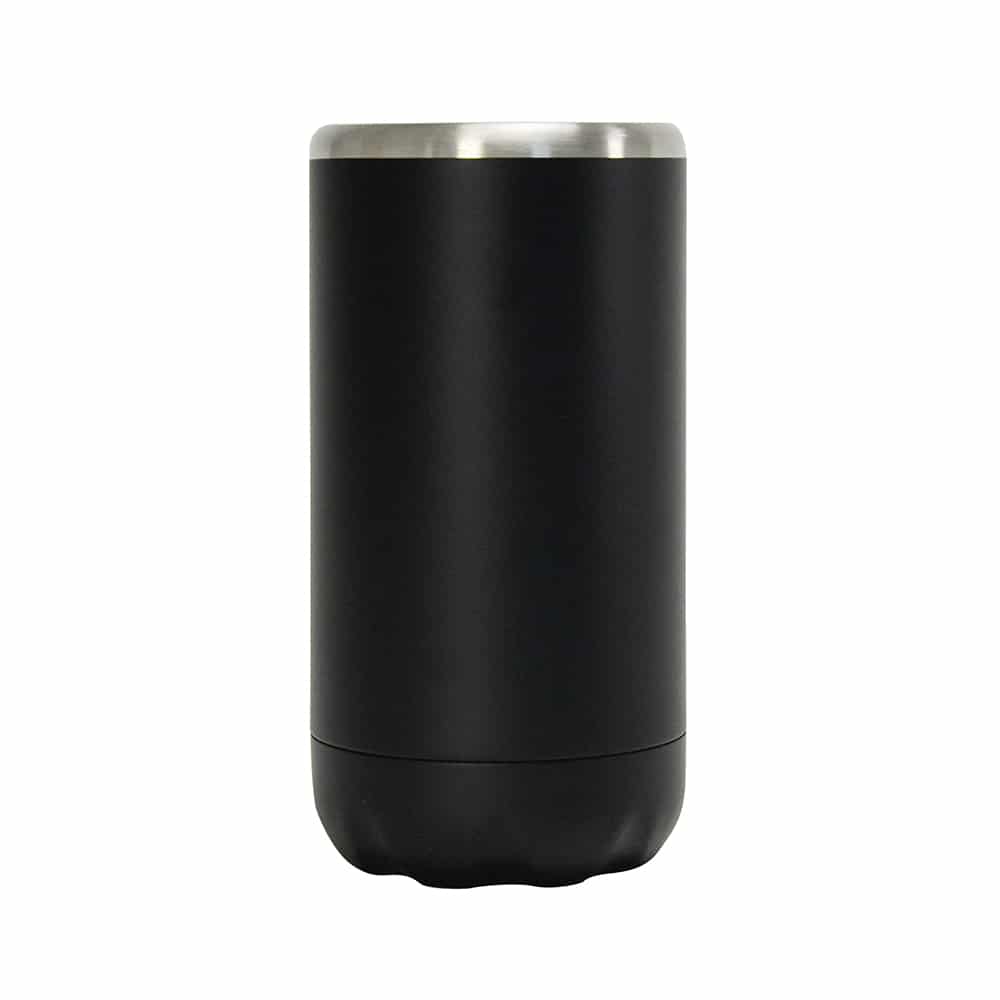 Annabel Trends Stainless Steel Can Cooler Double Walled Skinny Black