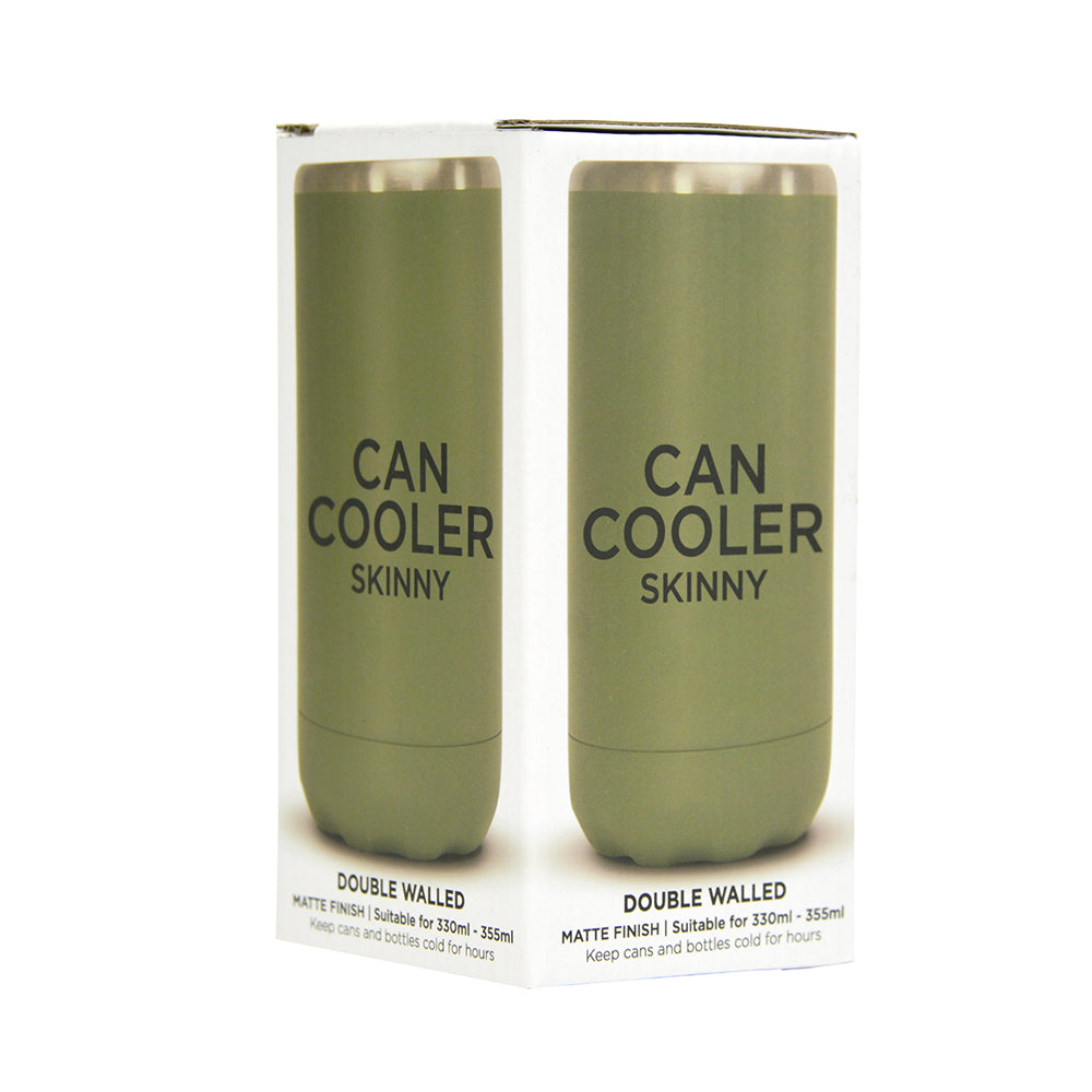 Annabel Trends Stainless Steel Can Cooler Double Walled Skinny Titanium