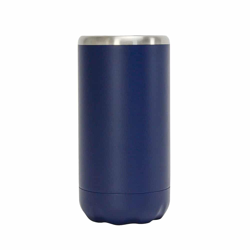Annabel Trends Stainless Steel Can Cooler Double Walled Skinny Black