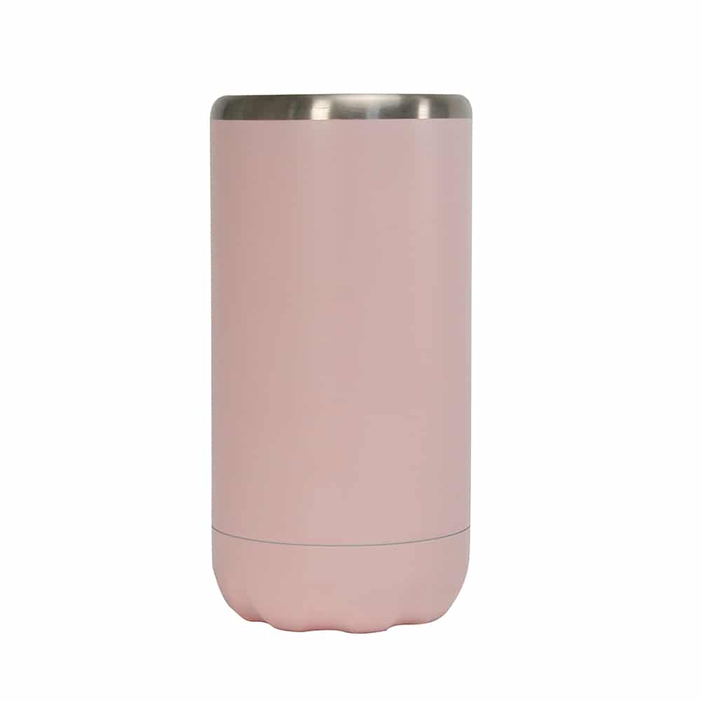 Annabel Trends Stainless Steel Can Cooler Double Walled Skinny Pink