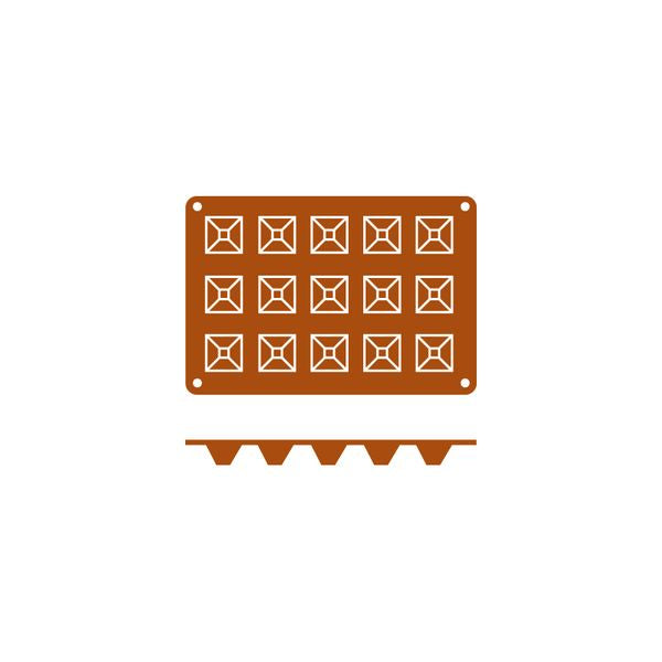 Frenti Silicone Mould - Pyramid 15 Cup
