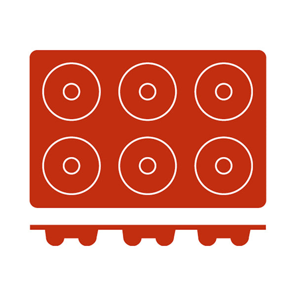 Frenti Silicone Mould - Savarin 6 Cup