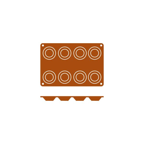 Frenti Silicone Mould - Tartaleta 8 Cup