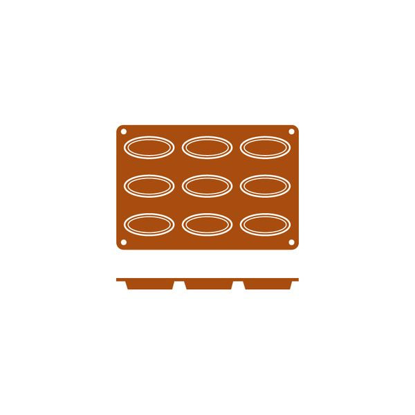 Frenti Silicone Mould - Barqueta 9 Cup