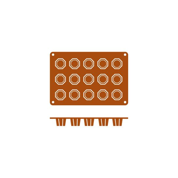 Frenti Silicone Mould - Octogono 15 Cup