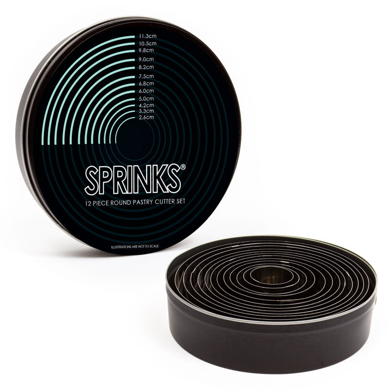 Sprinks Round Stainless Pastry Cutter Set 12 Piece
