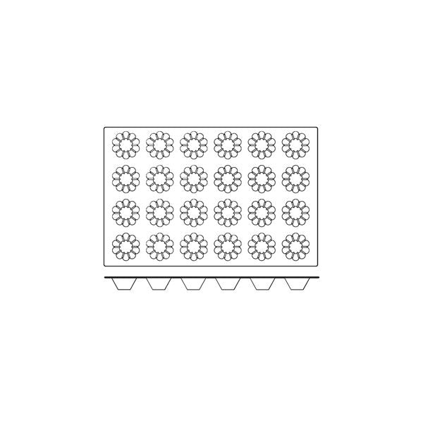 Frenti Silicone Mould - Brioche 24 Cup (79x35mm 84ml)