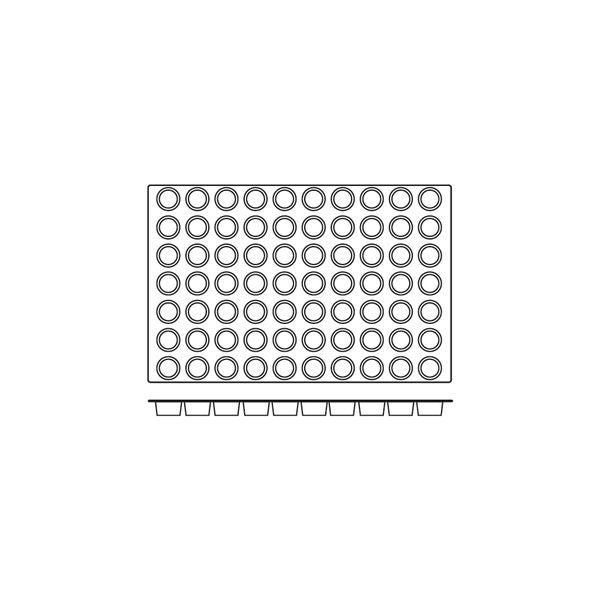 Frenti Silicone Mould - Mini Muffin 70 Cup (45x30mm 40ml)