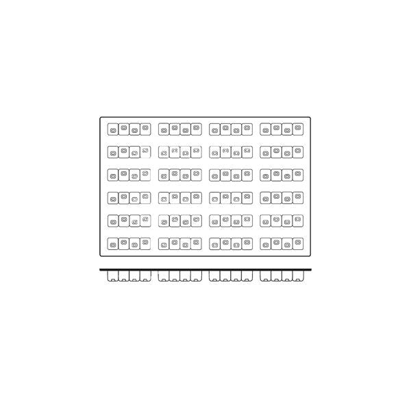 Frenti Silicone Mould - Kubriqub 24 Cup (118x30x32mm 103ml)