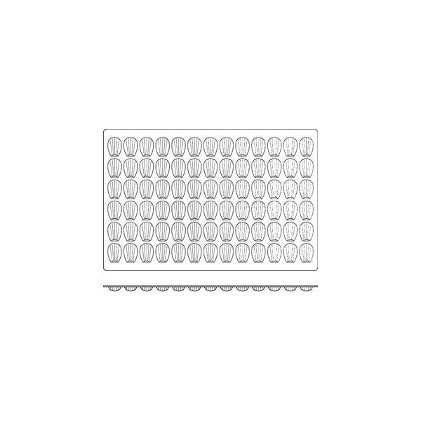 Frenti Silicone Mould - Mid Madelaine 78 Cup (46x33x14.5mm 11ml)