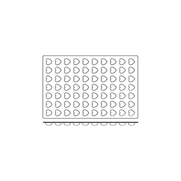 Frenti Silicone Mould - Mini Heart 70 Cup (36x39x16mm 11ml)