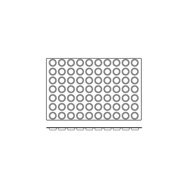 Frenti Silicone Mould - Florentine 70 Cup (45x10mm 15ml)