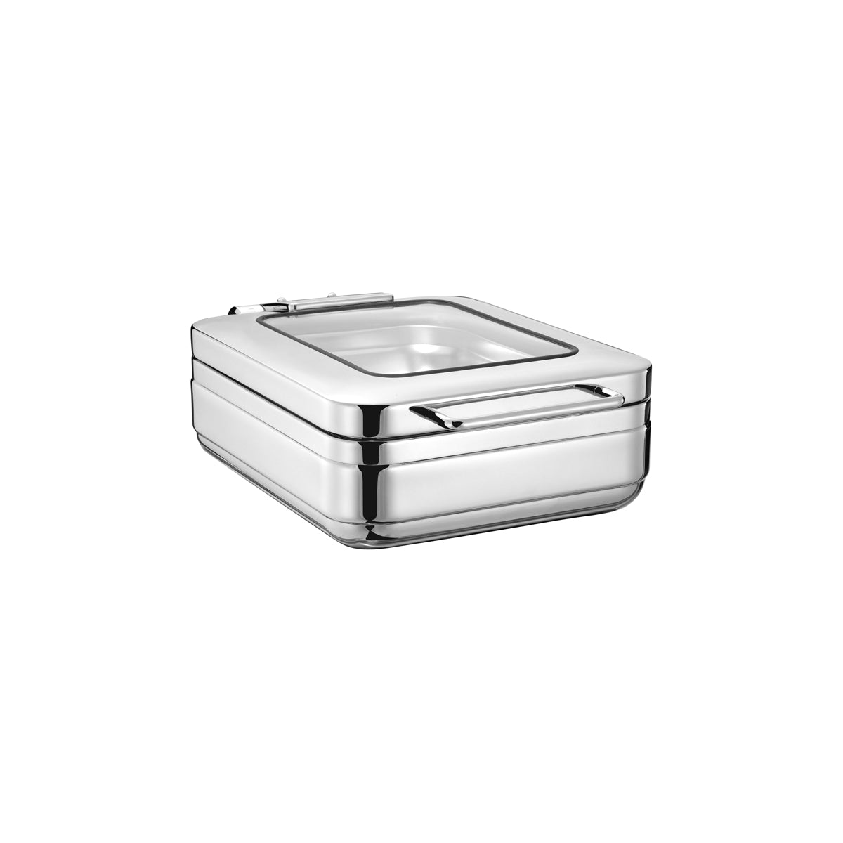 Chef Inox Induction Chafer Rectangular Stainless Steel 1/2 GN with Glass Lid