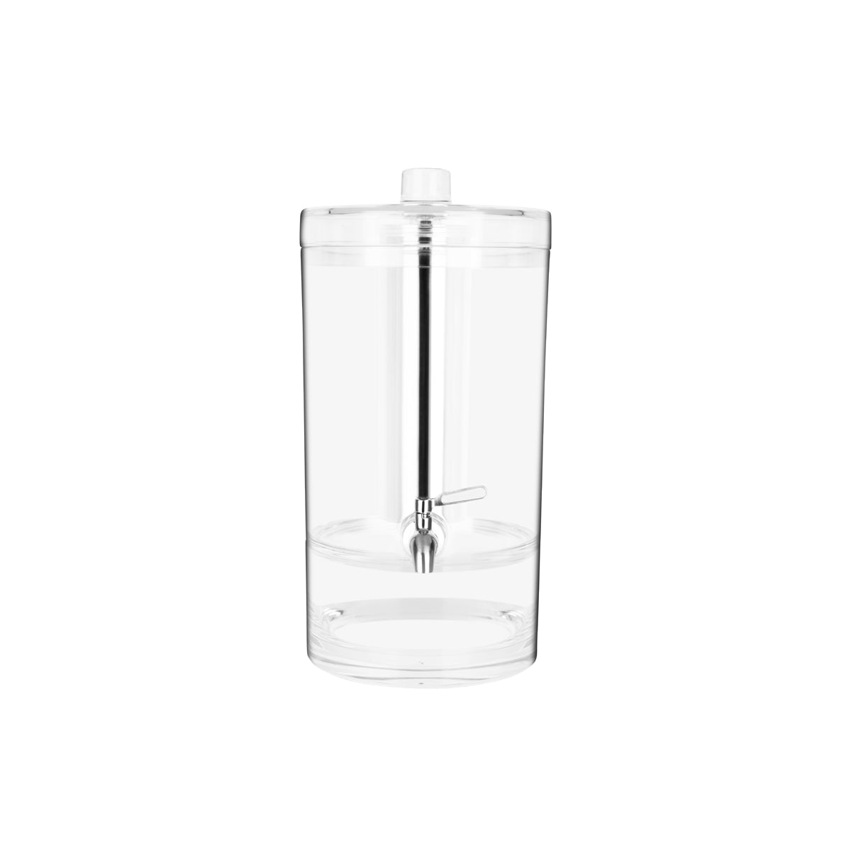Chef Inox Round Juice Dispenser with Ice Tube Polycarbonate 247x206x409mm (6.4L)