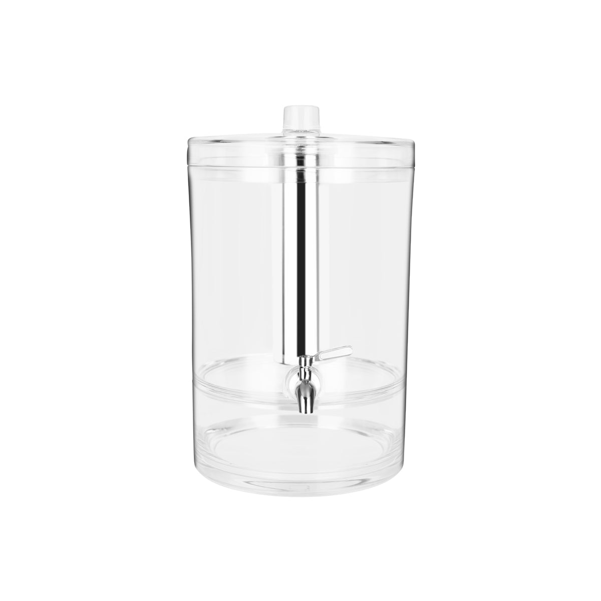 Chef Inox Round Juice Dispenser with Ice Tube Polycarbonate 297x253x413mm (8.9L)