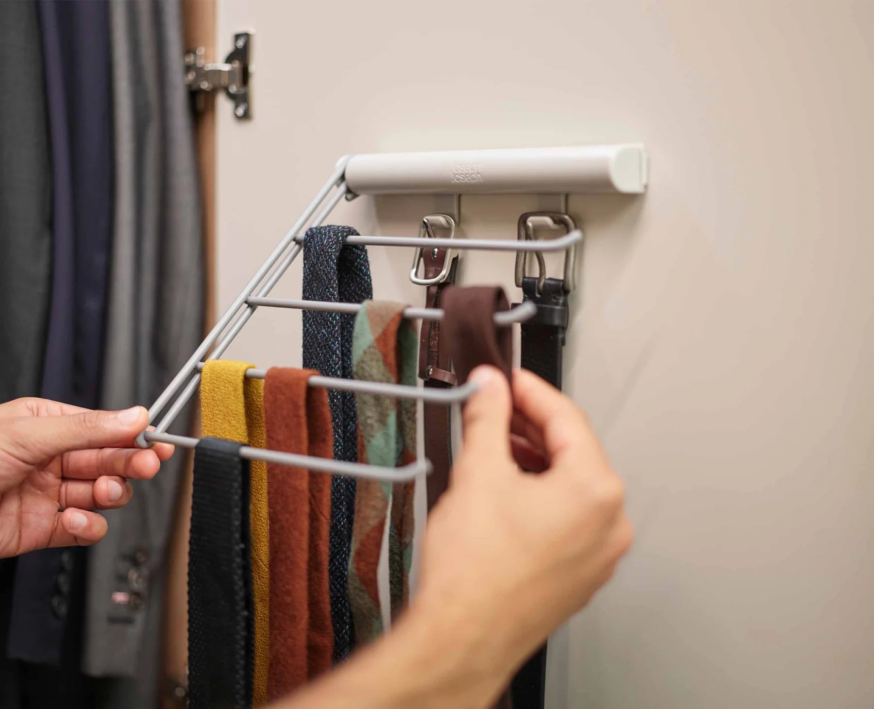 Joseph Joseph Orderly Belt, Tie & Scarf Hanging Rail