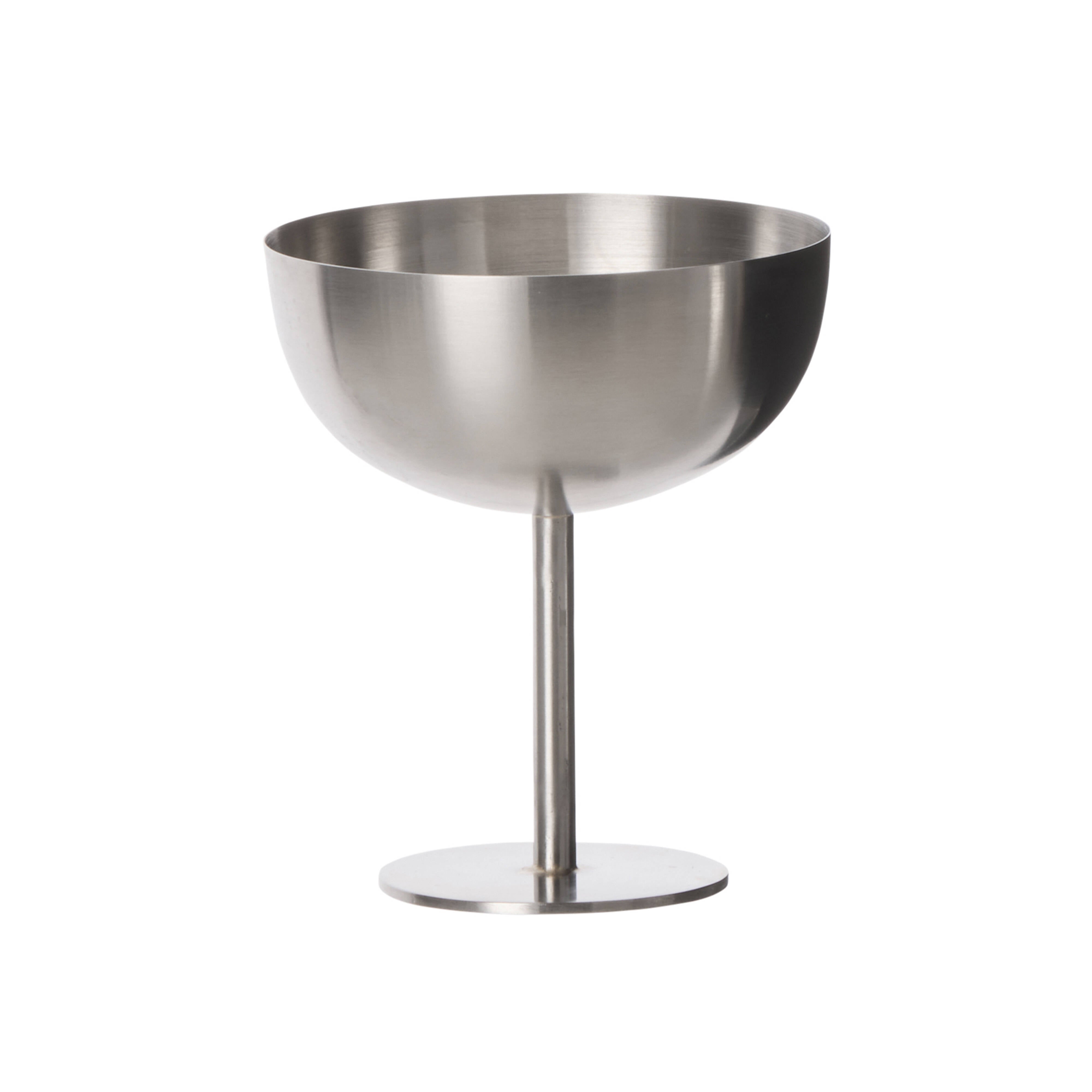 Davis & Waddell Vero Coupe Glass 2 Piece Set Silver