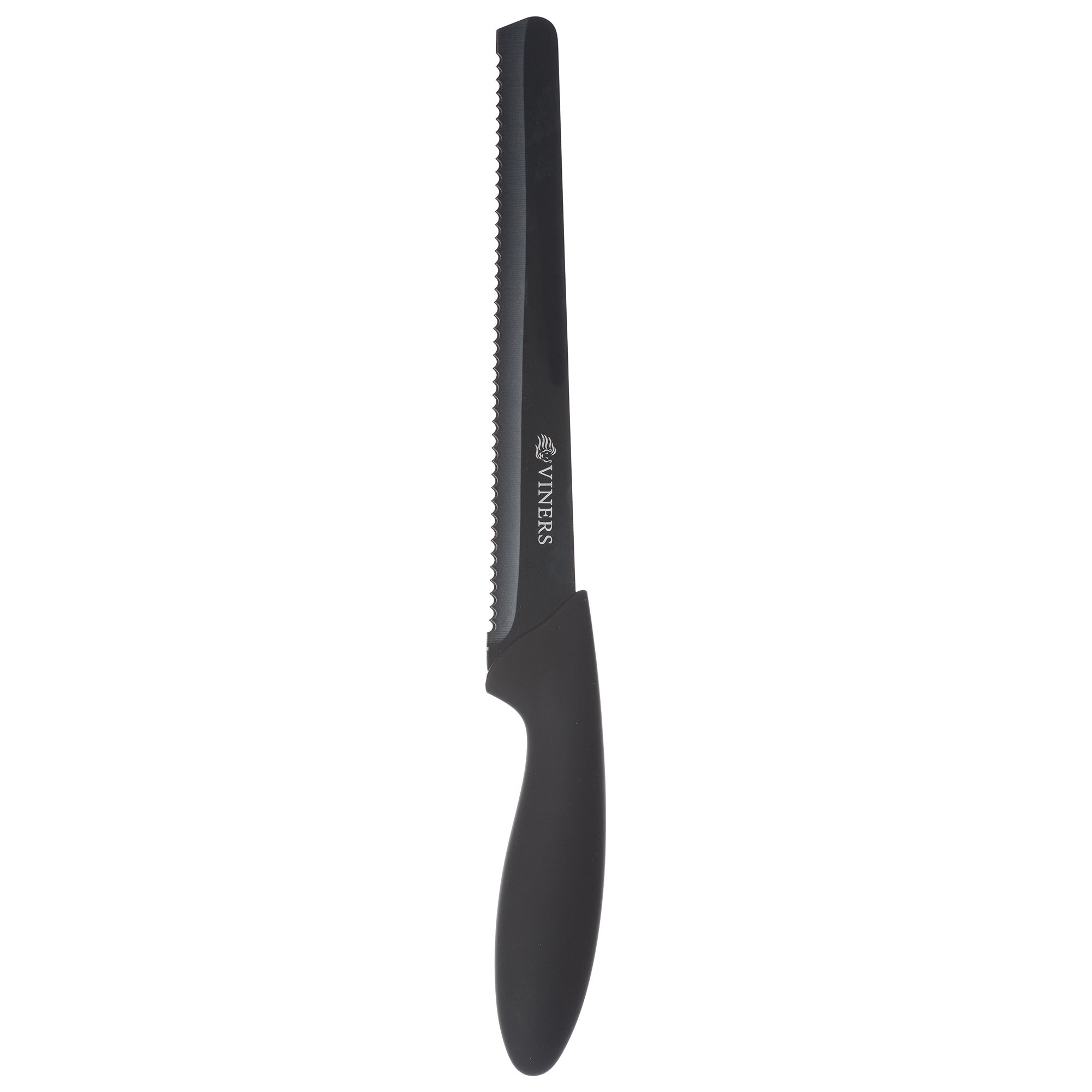 Viners Assure Bread Knife, 20cm / 8" - Black