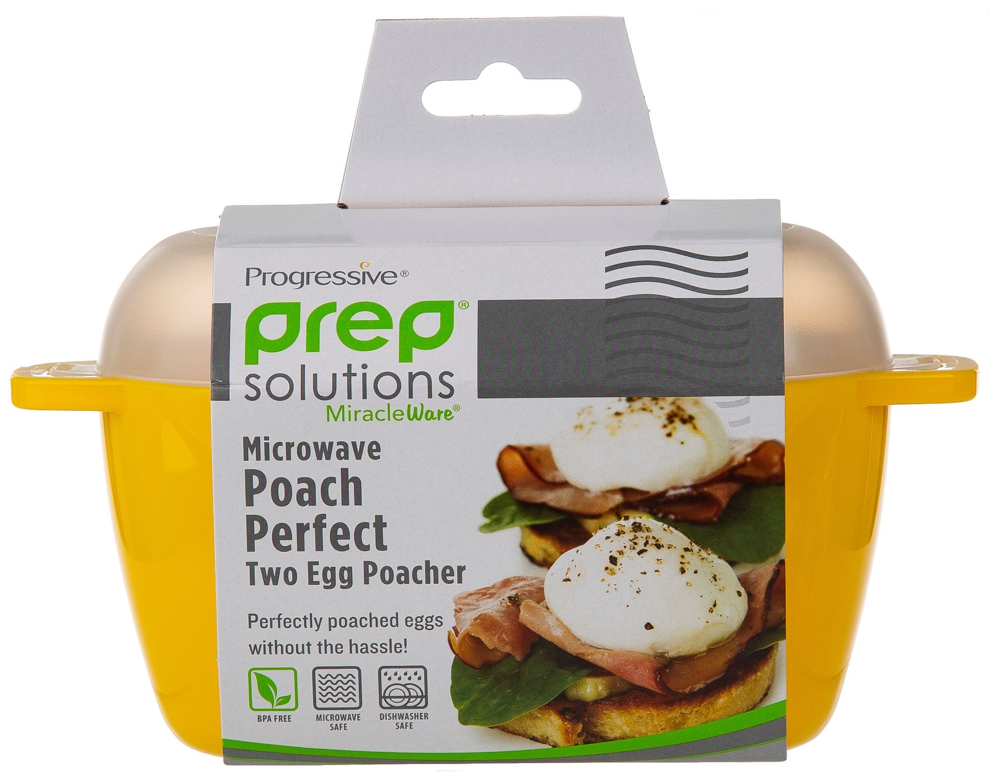 Progressive Prep Solutions Microwave Poach Perfect 2 Egg Cooker