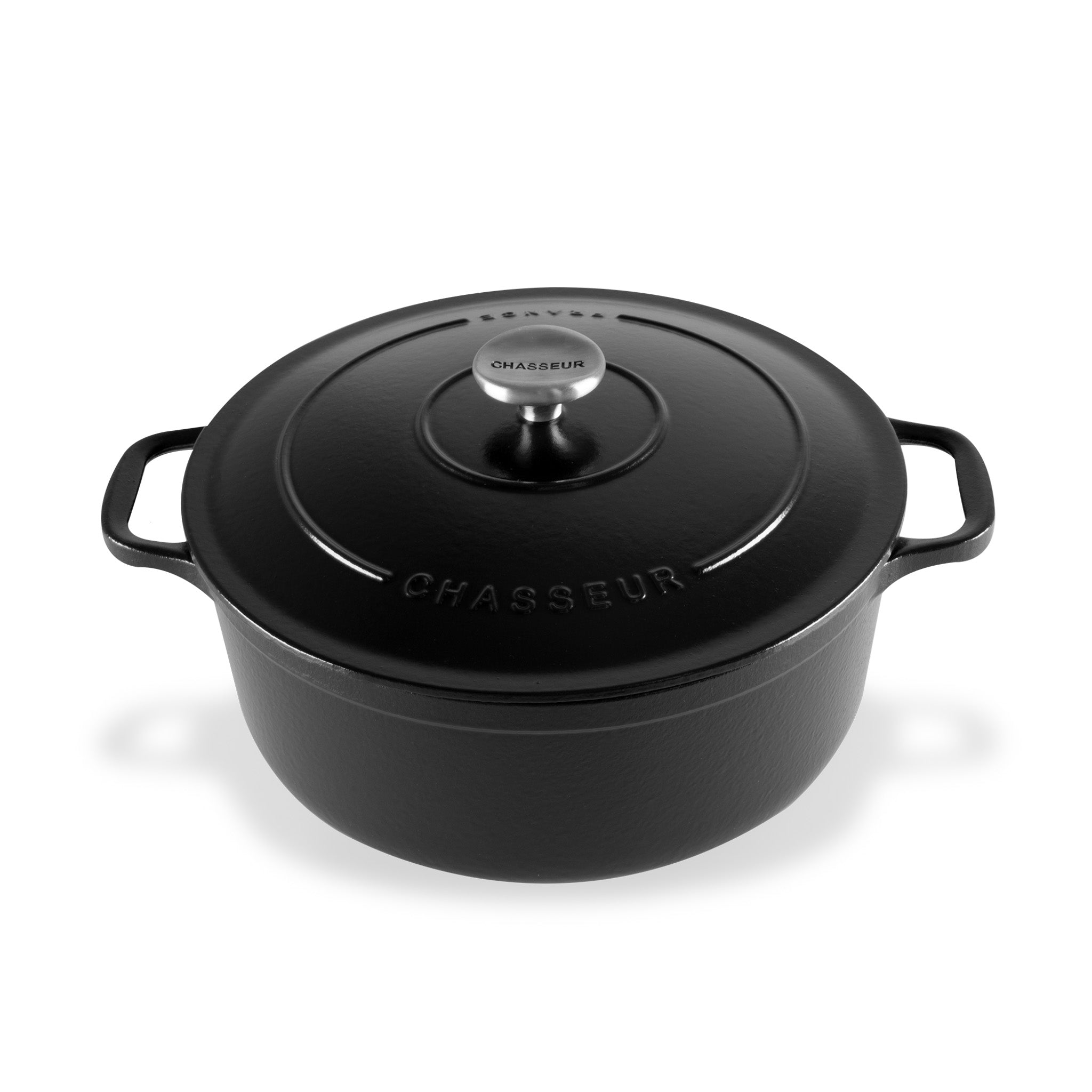 Chasseur Round French Oven Blk - Matte Black