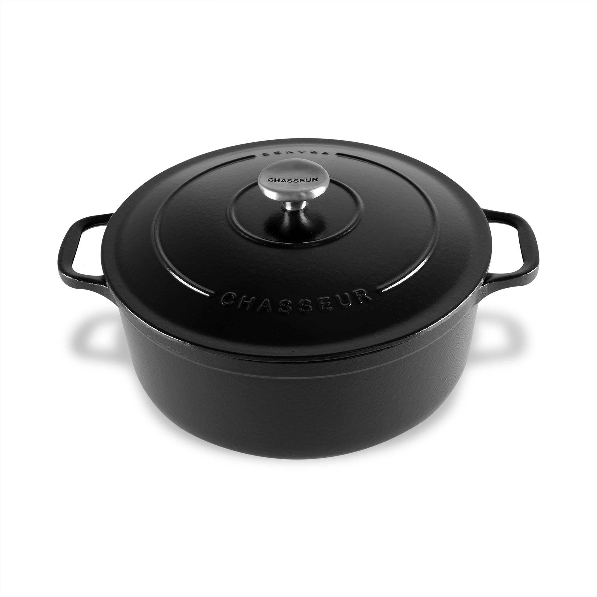 Chasseur Round French Oven Blk - Matte Black