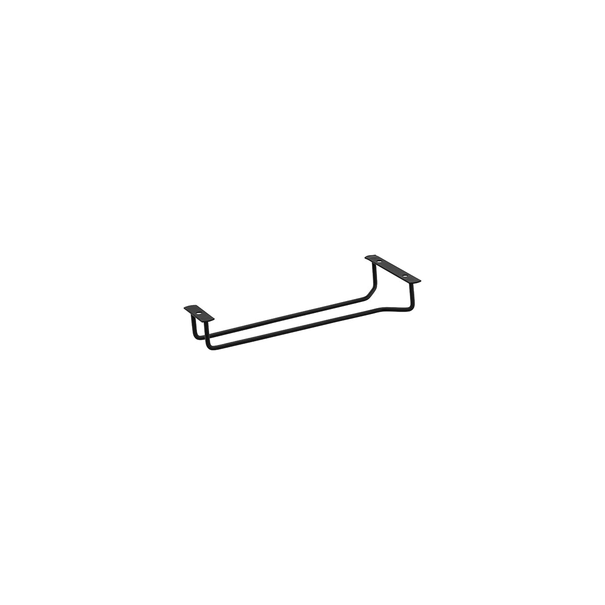 Trenton Glass Hanger - Single Row (250mm - Black)