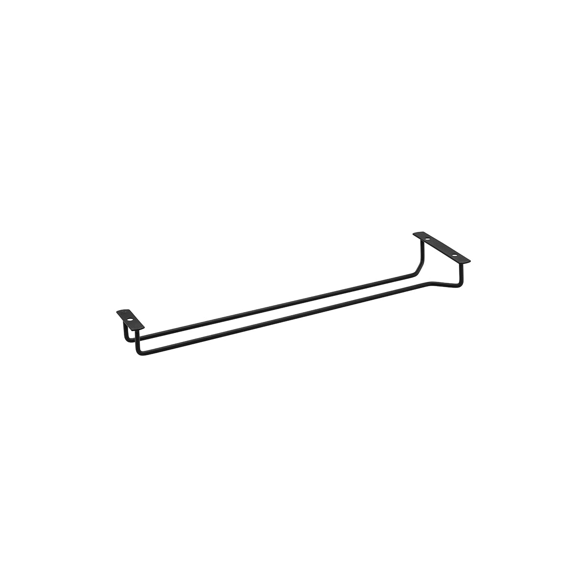Trenton Glass Hanger - Single Row (400mm - Black)