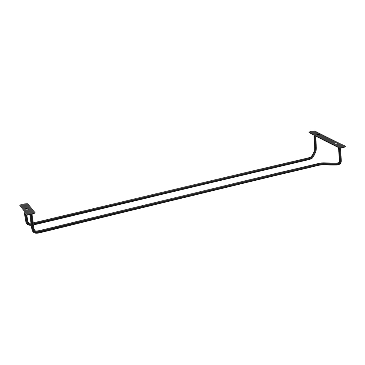 Trenton Glass Hanger - Single Row (600mm - Black)