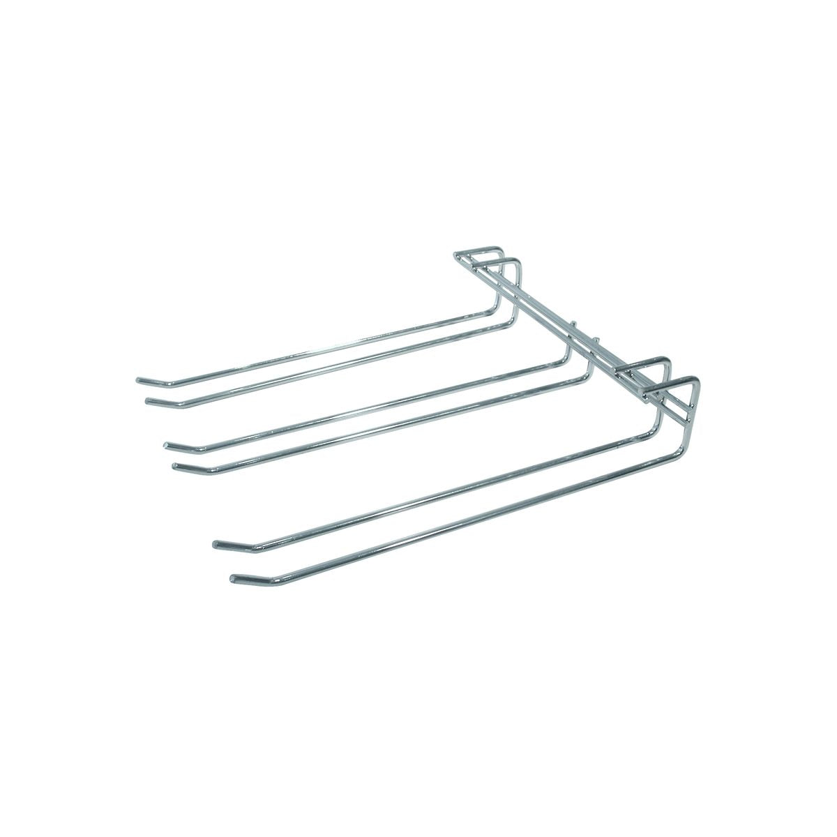 Trenton Glass Hanger - Triple Row (270x220mm - Chrome)