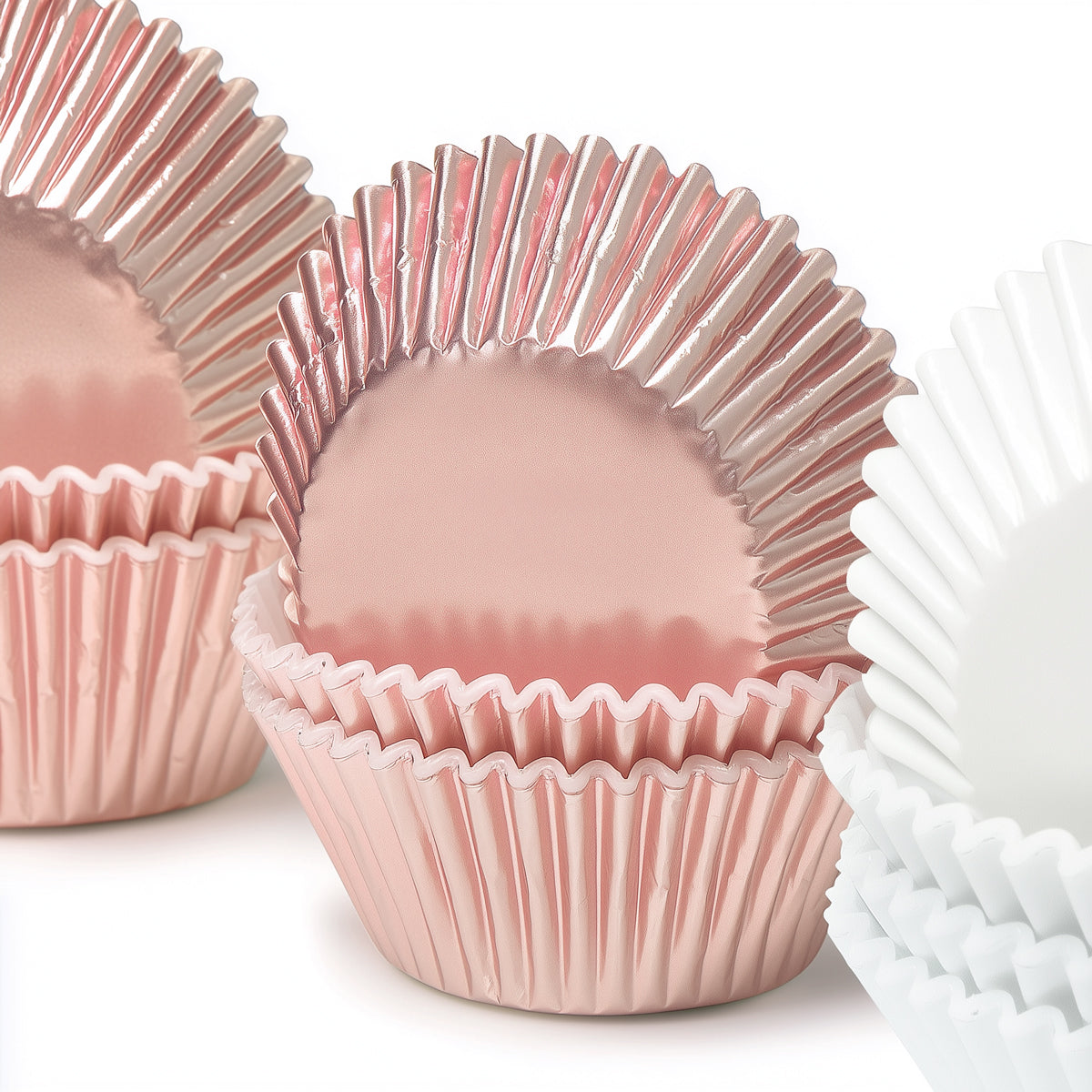 Papyrus Standard Foil Baking Cups Base Pastel Pink 50mm 50 Pack