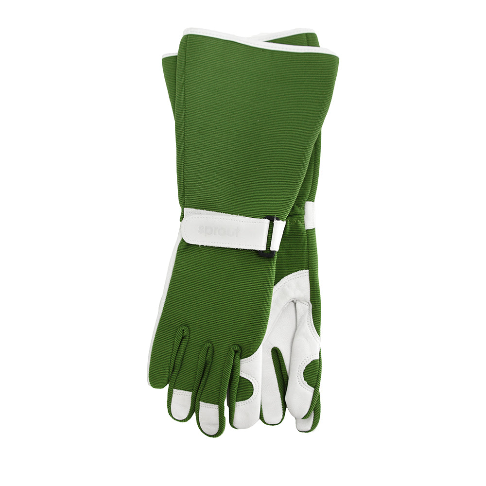 Annabel Trends Sprout Long Sleeve Garden Gloves Olive