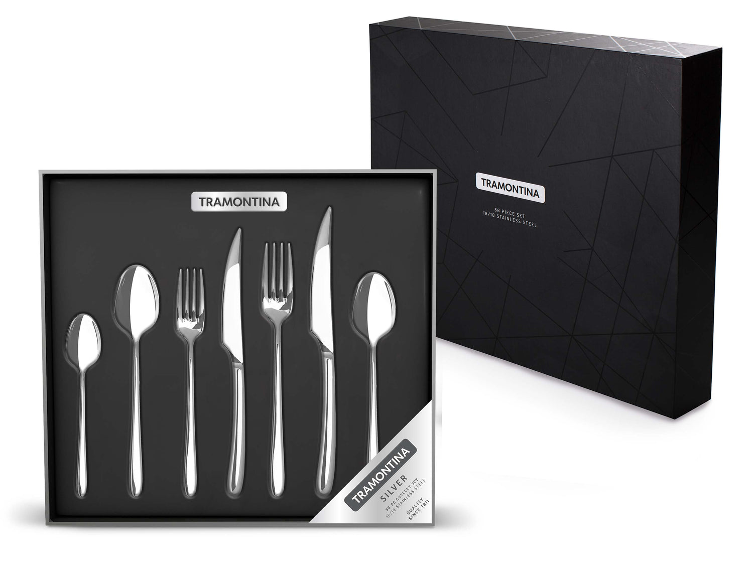 Tramontina Silver 56-Piece Cutlery Set